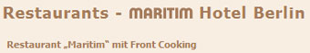 Frontküche im Maritim